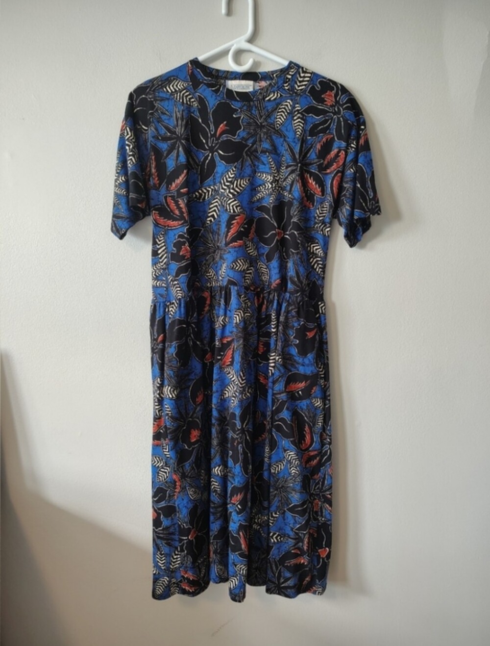 Rare Vintage Mary Rose Cotton Floral Mini Dress and Cardigan Set